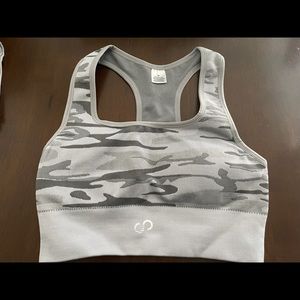 Curves n combat boots Camo sports bra